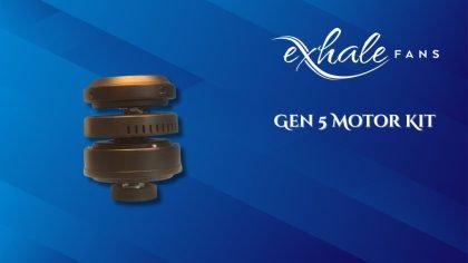 Exhale Laminar Flow Air Distribution System Replacement Part - Motor Kit with Remote - EF34-v5-12-60