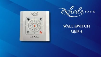 Exhale Laminar Flow Air Distribution System Replacement Part - Wall Switch EF34-v5-WS